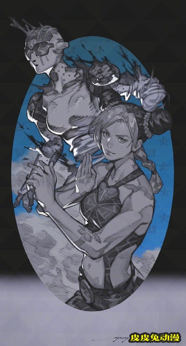 永井悠也绘制「JOJO的奇妙冒险 石之海」空条徐伦公开-皮皮兔动漫