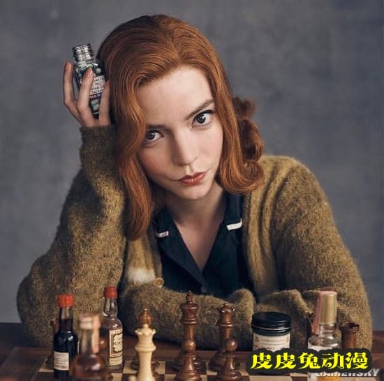 安雅泰勒-乔伊片场美照 深V露肩装高佻性感