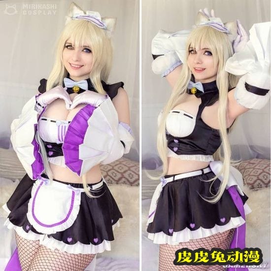 前凸后翘的绝对肉感 白皙俄妹COSER御姐气场十足