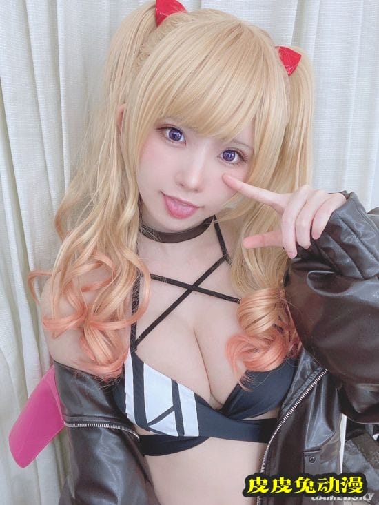 日本COSER Enako动物系写真 可爱兔耳娘与野兽同台