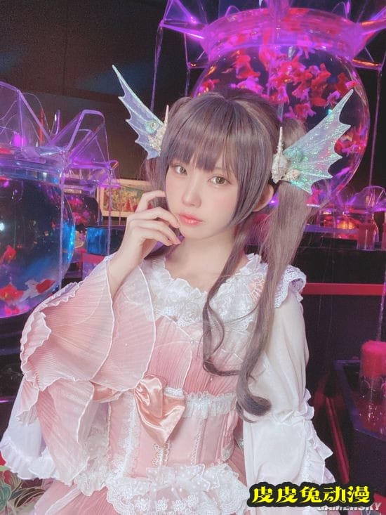 日本COSER Enako动物系写真 可爱兔耳娘与野兽同台