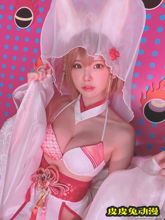 日本COSER Enako动物系写真 可爱兔耳娘与野兽同台