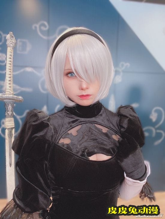 日本COSER Enako动物系写真 可爱兔耳娘与野兽同台