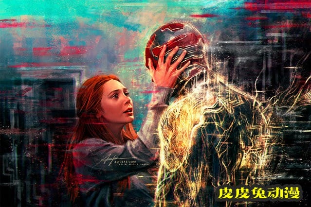 漫威画师绘制「旺达与幻视」经典告别场景图公开-皮皮兔动漫