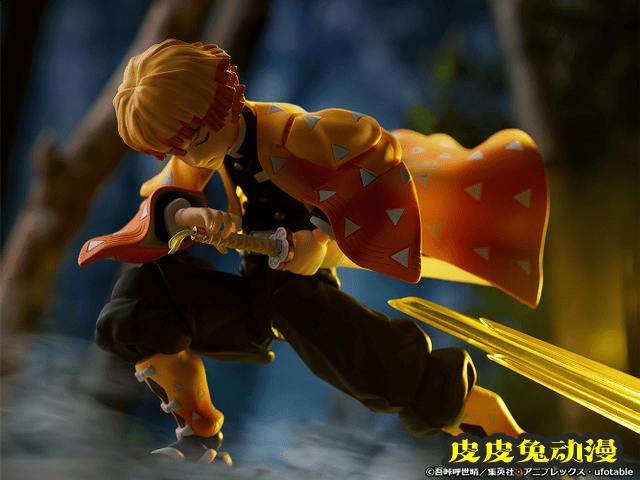 「鬼灭之刃」我妻善逸「雷之呼吸&middot;壹之型 霹雳一闪」手办登场-皮皮兔动漫