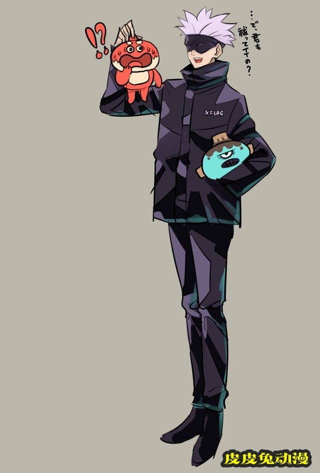 タケウチ リョースケ公开「咒术回战」&times;「怪物弹珠」联动绘