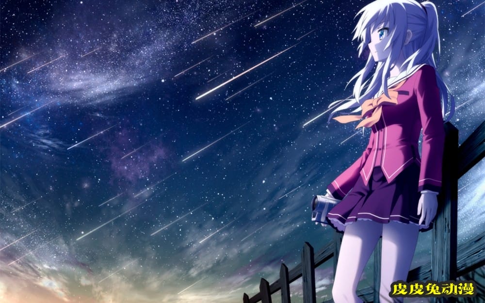 二次元JK制服美女甜美性感插画-皮皮兔动漫