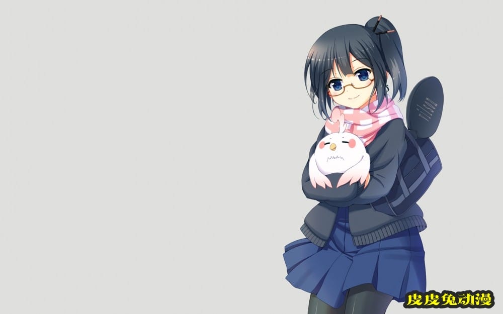 二次元JK制服美女甜美性感插画