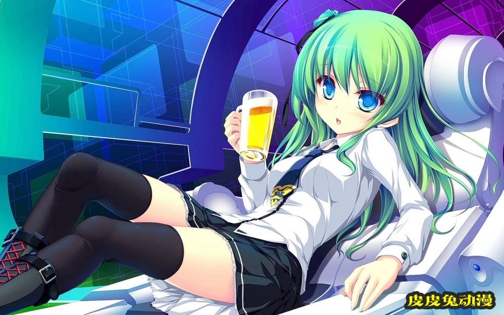 二次元JK制服美女甜美性感插画