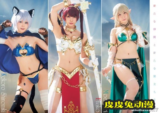 伊织萌和Enako梦幻联动拍写真 高颜值美体的大姐姐