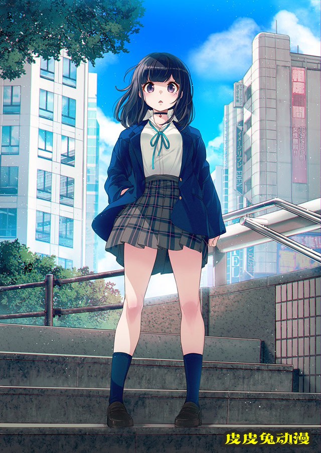 轻小说「只是穿着制服而已」第一卷封面图公布-皮皮兔动漫