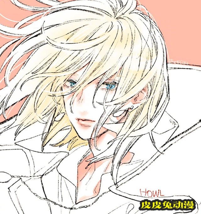 「日日蝶蝶」作者绘制的「哈尔的移动城堡」插画公开-皮皮兔动漫