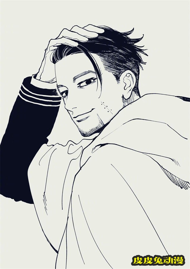 山森三香绘制「黄金神威」尾形百之助插图公开-皮皮兔动漫