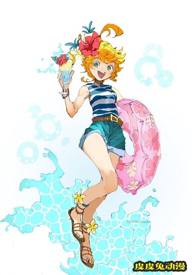 出水ぽすか「约定的梦幻岛」艾玛新绘公开-皮皮兔动漫