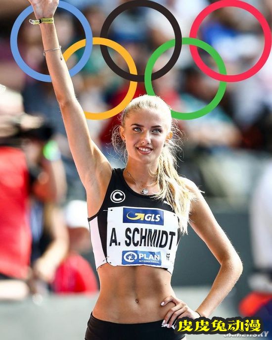 赛场上的运动之风 德国最美田径女神-皮皮兔动漫