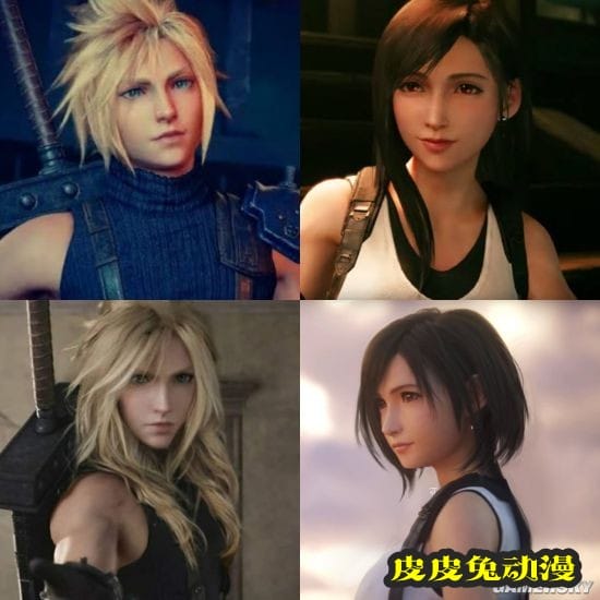 网友制作短发蒂法形象引官方点赞 二创绘制角色超可爱