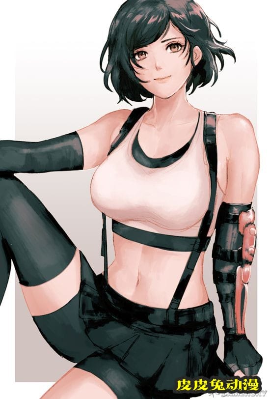 网友制作短发蒂法形象引官方点赞 二创绘制角色超可爱