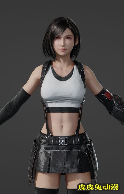 网友制作短发蒂法形象引官方点赞 二创绘制角色超可爱