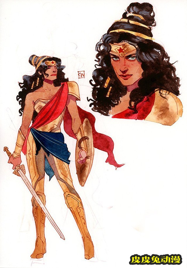 画师绘制「神奇女侠」与「神奇少女」全新造型公开