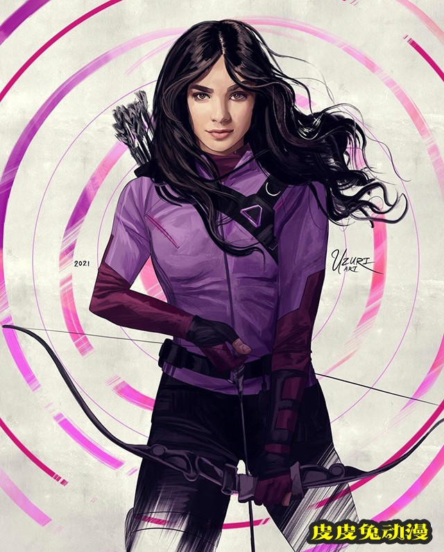 画师绘制漫改真人剧「鹰眼」凯特&middot;毕肖普公开-皮皮兔动漫