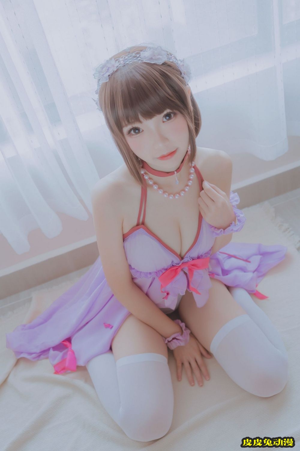 动漫博主雪晴Astra学生装丝袜美腿COS加藤惠主题私房套图