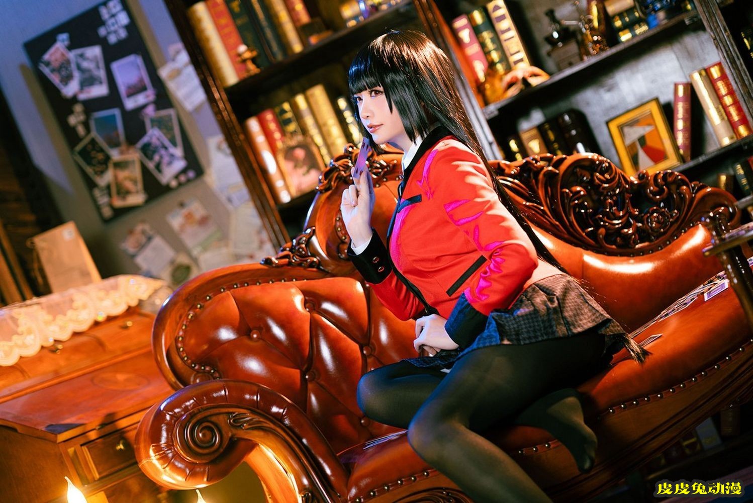 Coser小姐姐星之迟迟黑丝制服装扮狂赌之渊蛇喰梦子私房套图