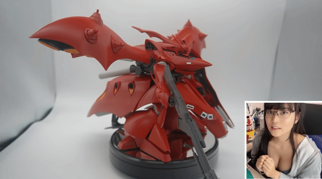 写真女星晒高达组装作品 从拼装到涂改技术含量超高