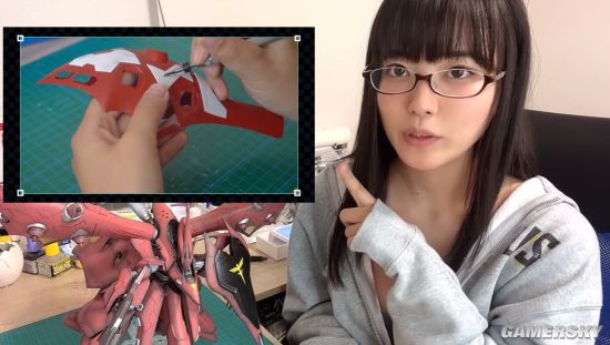 写真女星晒高达组装作品 从拼装到涂改技术含量超高