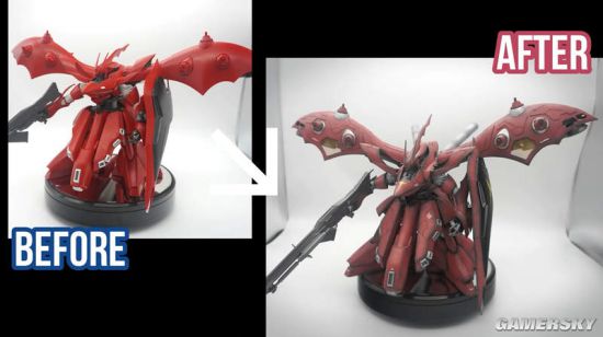 写真女星晒高达组装作品 从拼装到涂改技术含量超高