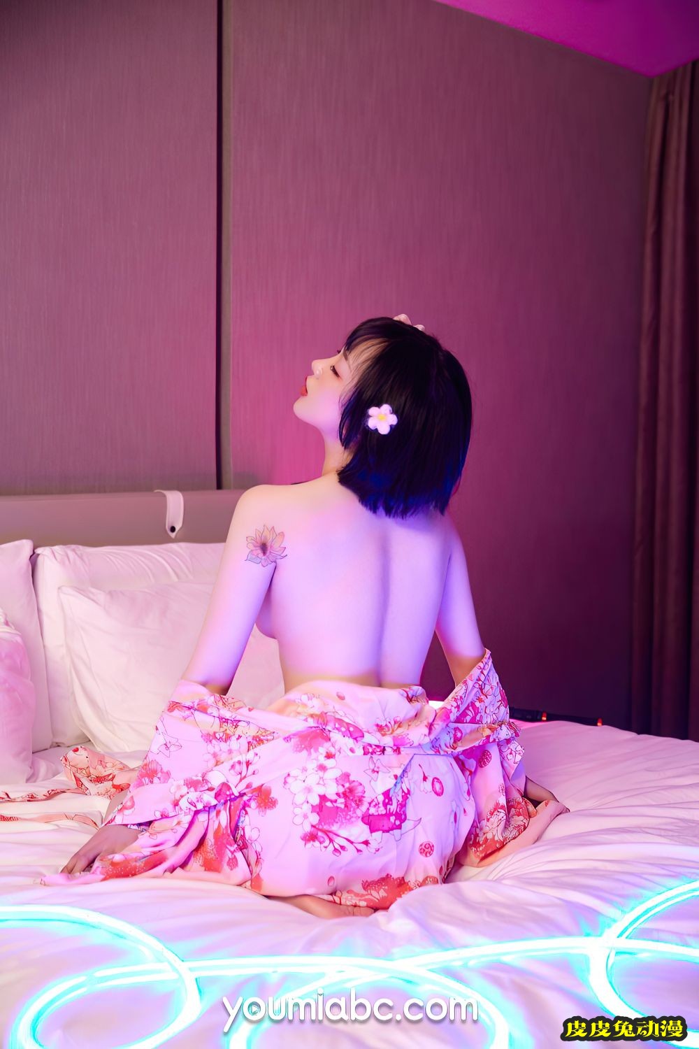 YOUMI尤美性感嫩模龙女宝宝鲜艳和服花火夏日祭主题写真-皮皮兔动漫