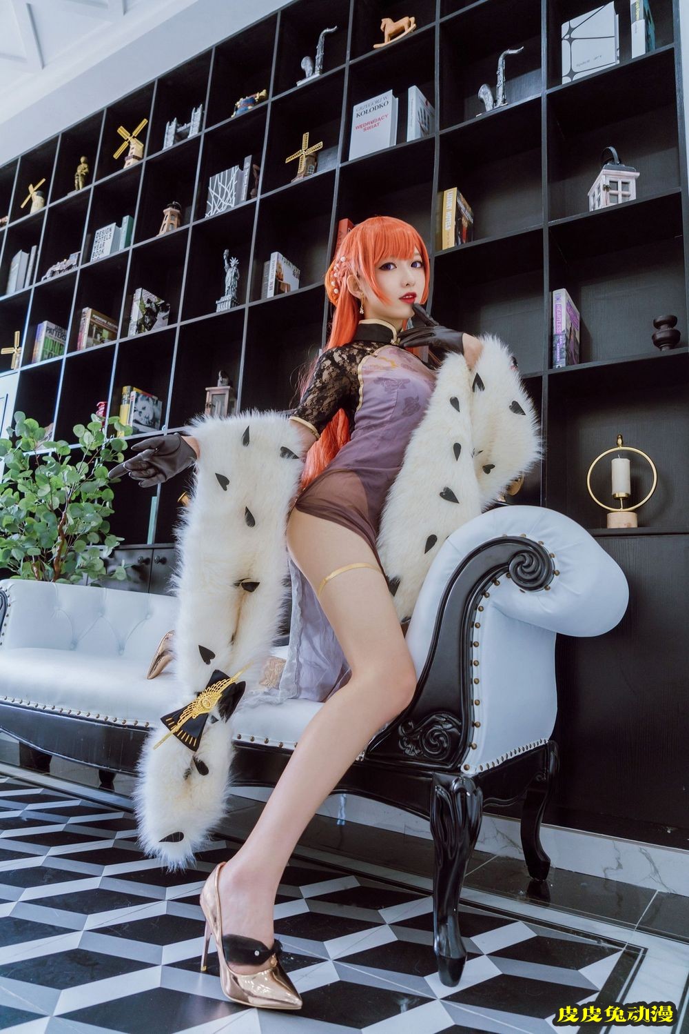 动漫博主封疆疆v薄纱旗袍COS碧蓝航线指挥官君主私房美图