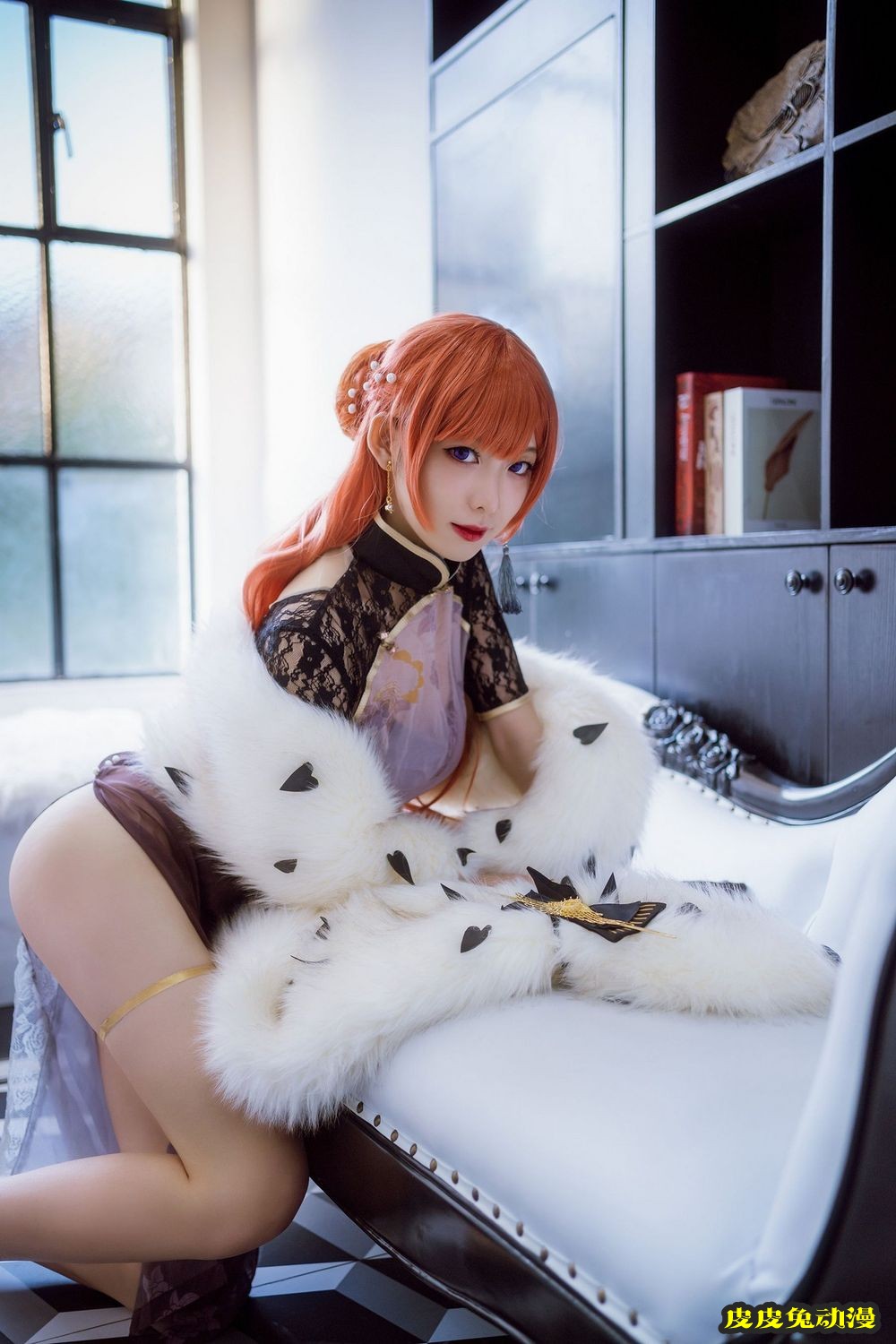 动漫博主封疆疆v薄纱旗袍COS碧蓝航线指挥官君主私房美图