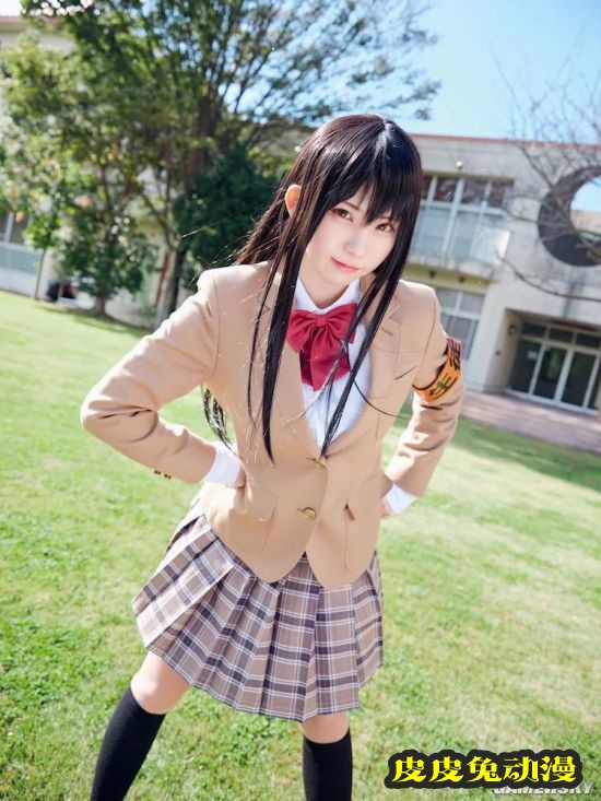 Enako《妄想学生会》COS 黑长直会长超可爱