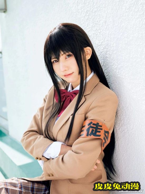 Enako《妄想学生会》COS 黑长直会长超可爱