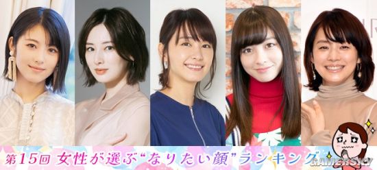 新垣结衣再次回归榜首 日媒女性票选最美女明星TOP10-皮皮兔动漫
