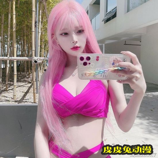 浅色发系被称冰山美人 精灵感爆棚的韩国正妹-皮皮兔动漫