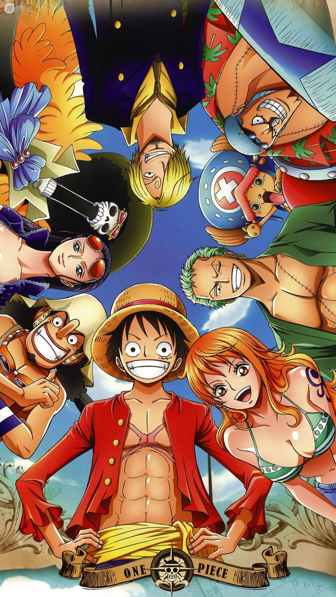 海贼王主要人物一群手机壁纸-皮皮兔动漫
