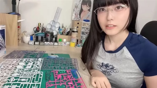 日本写真女星东云海拼《水星魔女》魔灵高达 还自制了涂装