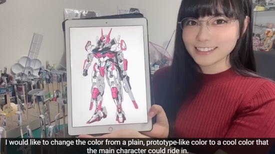 日本写真女星东云海拼《水星魔女》魔灵高达 还自制了涂装