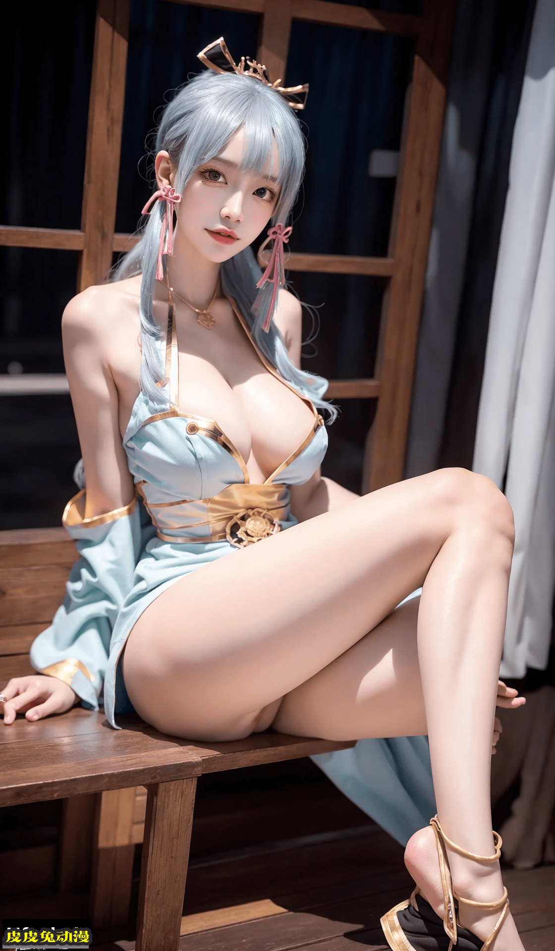 Genshin impact Ayaka Cosplay AI Generated