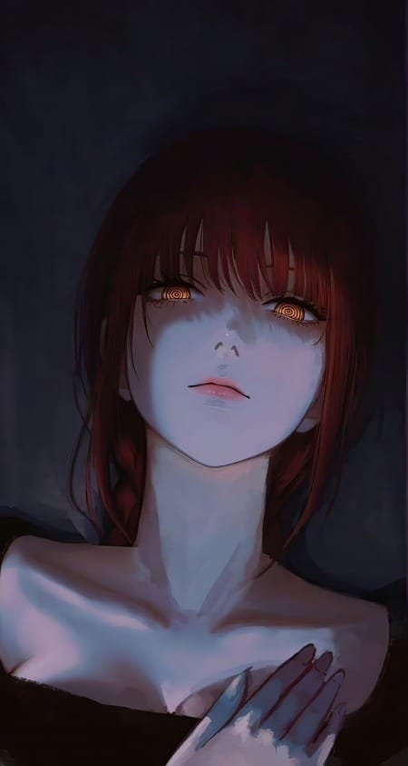 《链锯人》玛奇玛精美手机壁纸｜暗黑支配者×螺旋之瞳-皮皮兔动漫