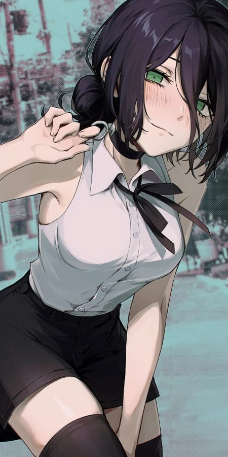 《链锯人》玛琪玛精美手机壁纸：神秘冷艳的独特魅力-皮皮兔动漫