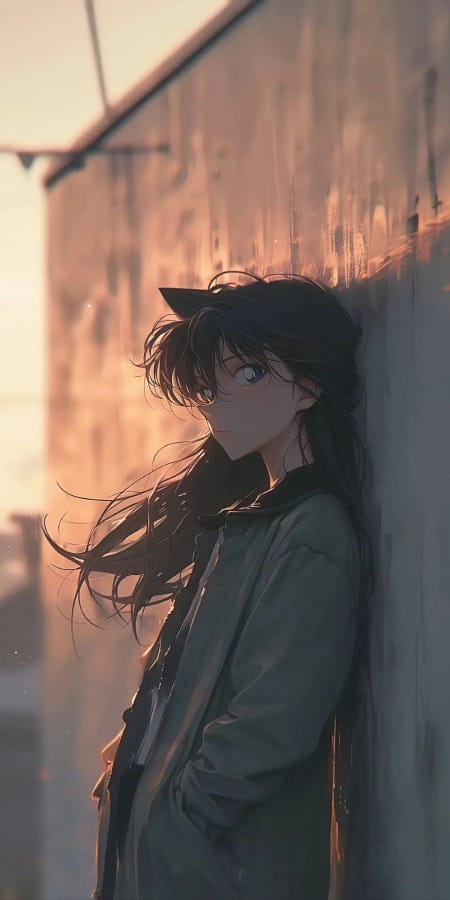 毛利兰文艺竖版壁纸-皮皮兔动漫