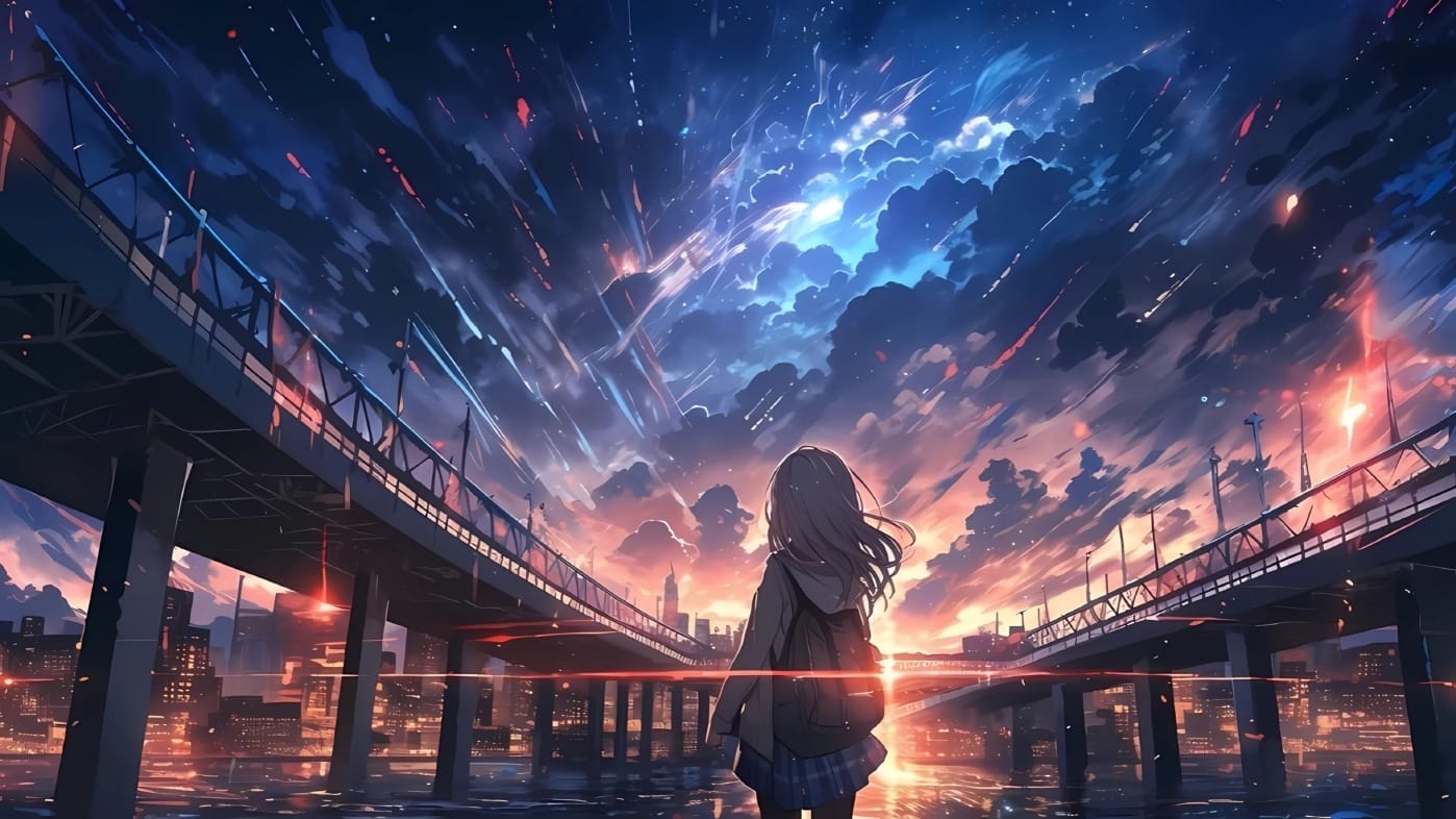 唯美星空动漫精美壁纸-皮皮兔动漫