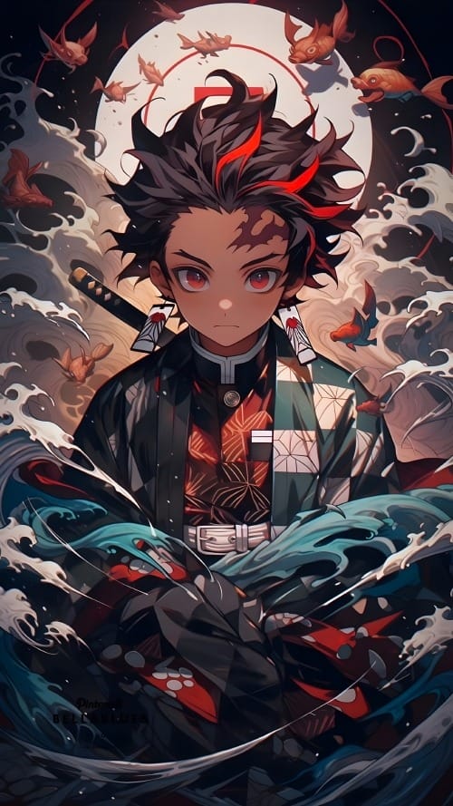 鬼灭之刃炭治郎精美壁纸-皮皮兔动漫