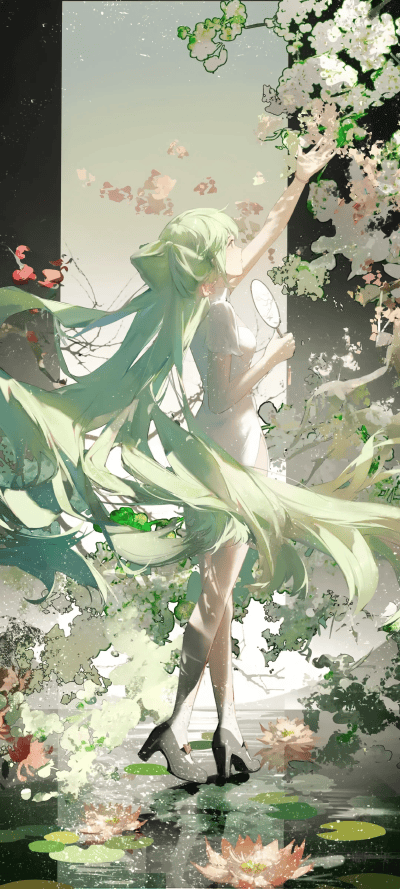 初音未来精美手机壁纸-皮皮兔动漫