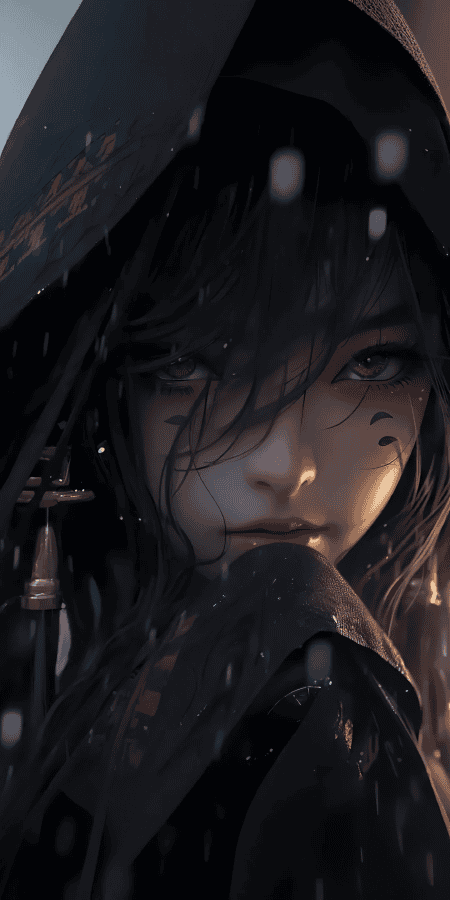 动漫暗系少女精美手机壁纸-皮皮兔动漫