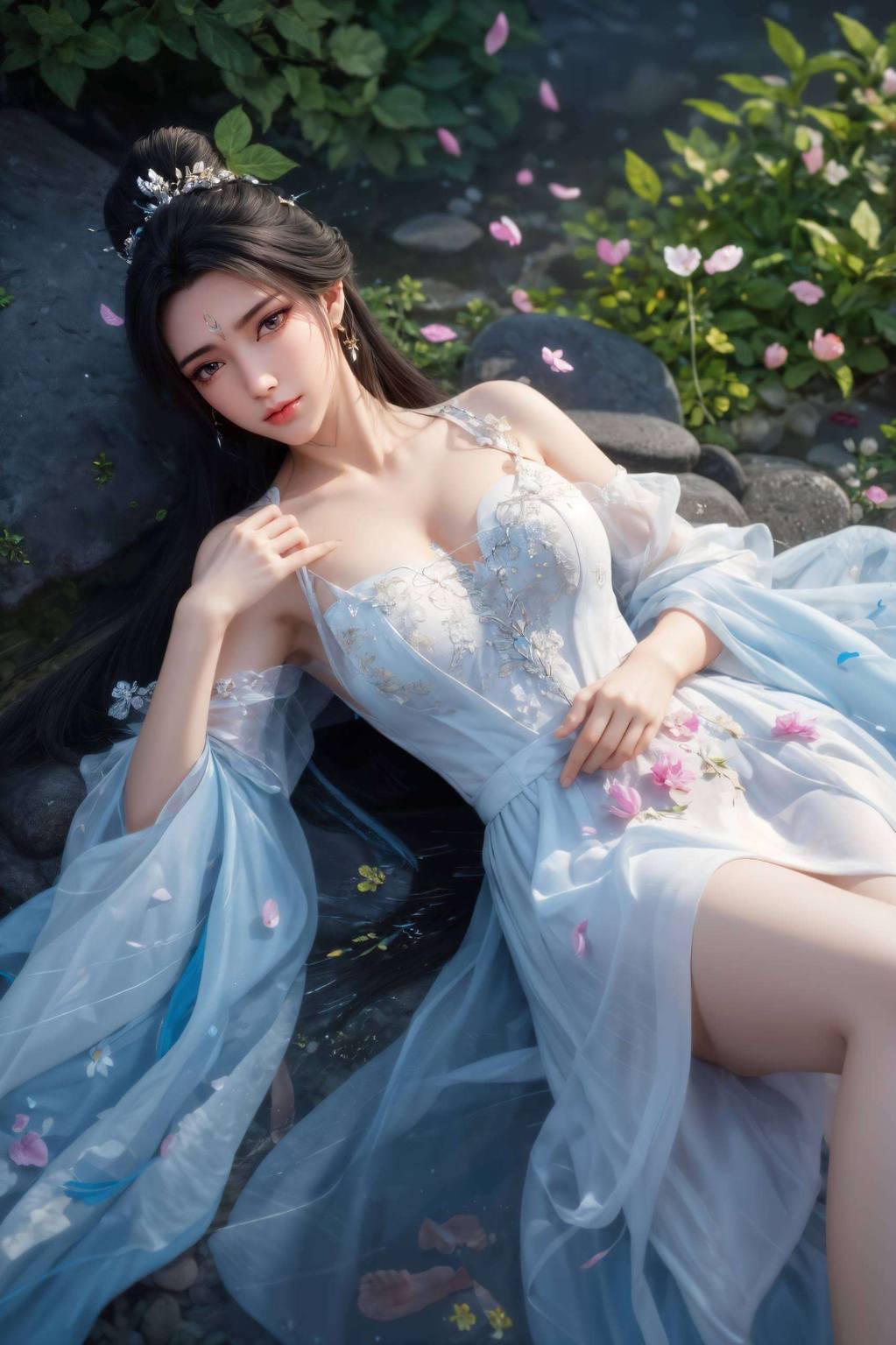 碧瑶陆雪琪同框壁纸：AI绘画角色体态素材免费包-皮皮兔动漫