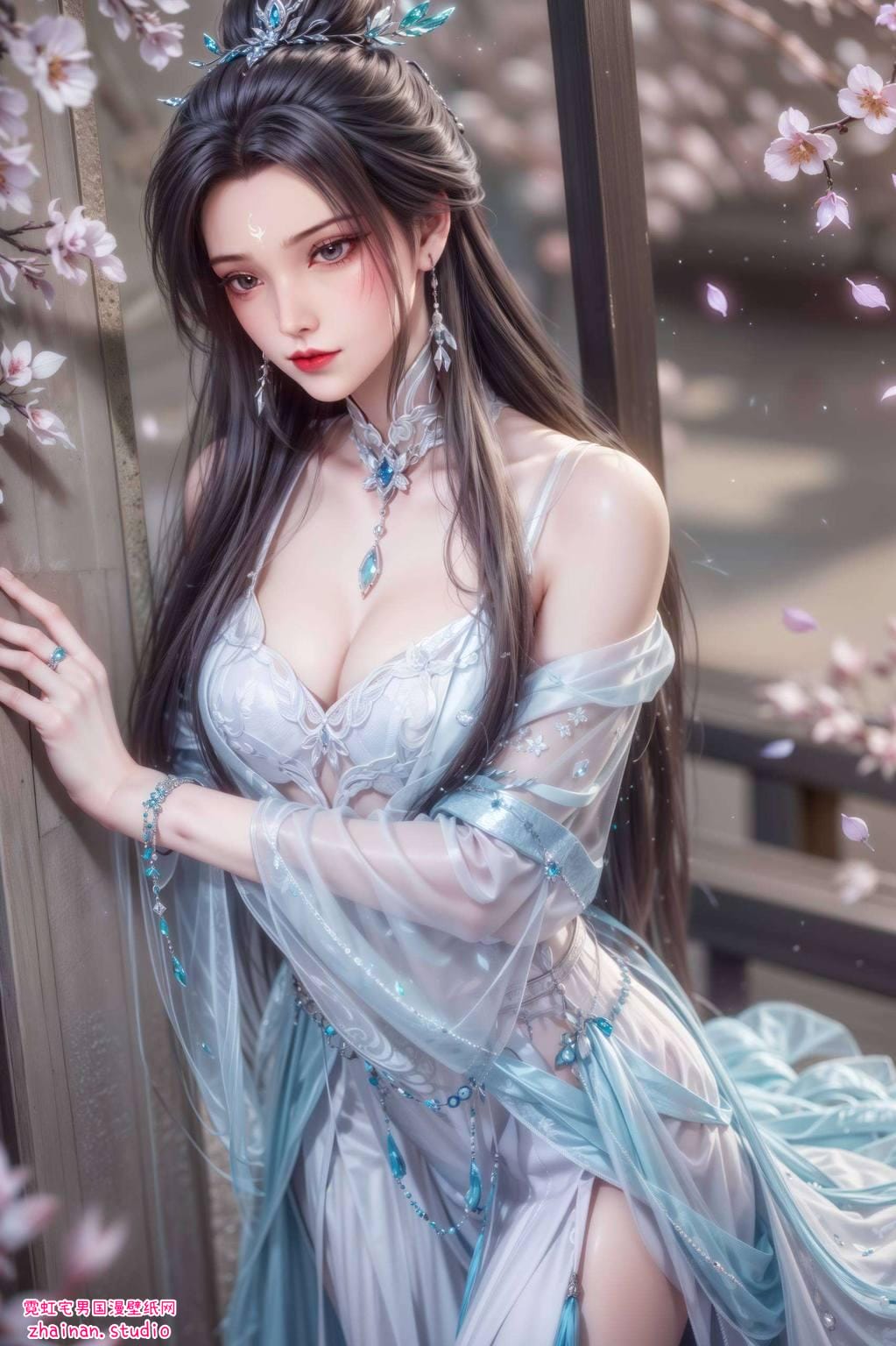 碧瑶陆雪琪同框壁纸：AI绘画角色体态素材免费包