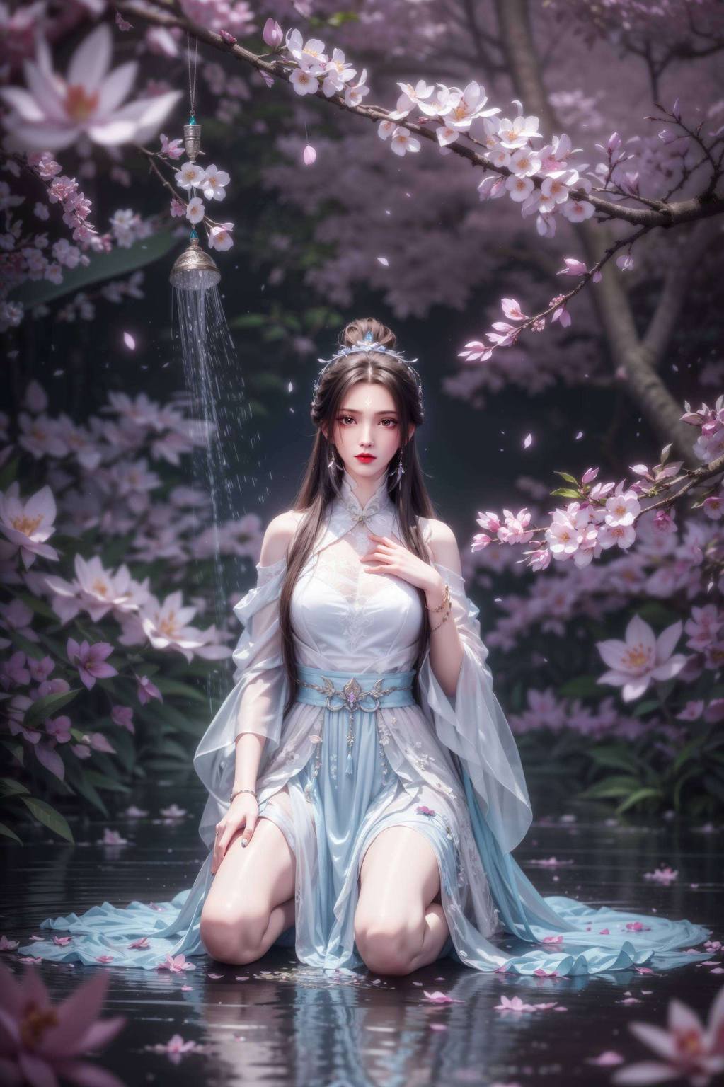 碧瑶陆雪琪同框壁纸：AI绘画角色体态素材免费包